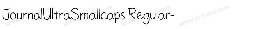 JournalUltraSmallcaps Regular字体转换